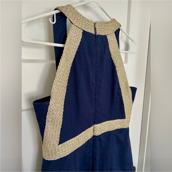 Lilly Pulitzer Navy & Gold Minidress - Picture 4 of 8